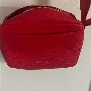 Red Leather Crossbody Bag